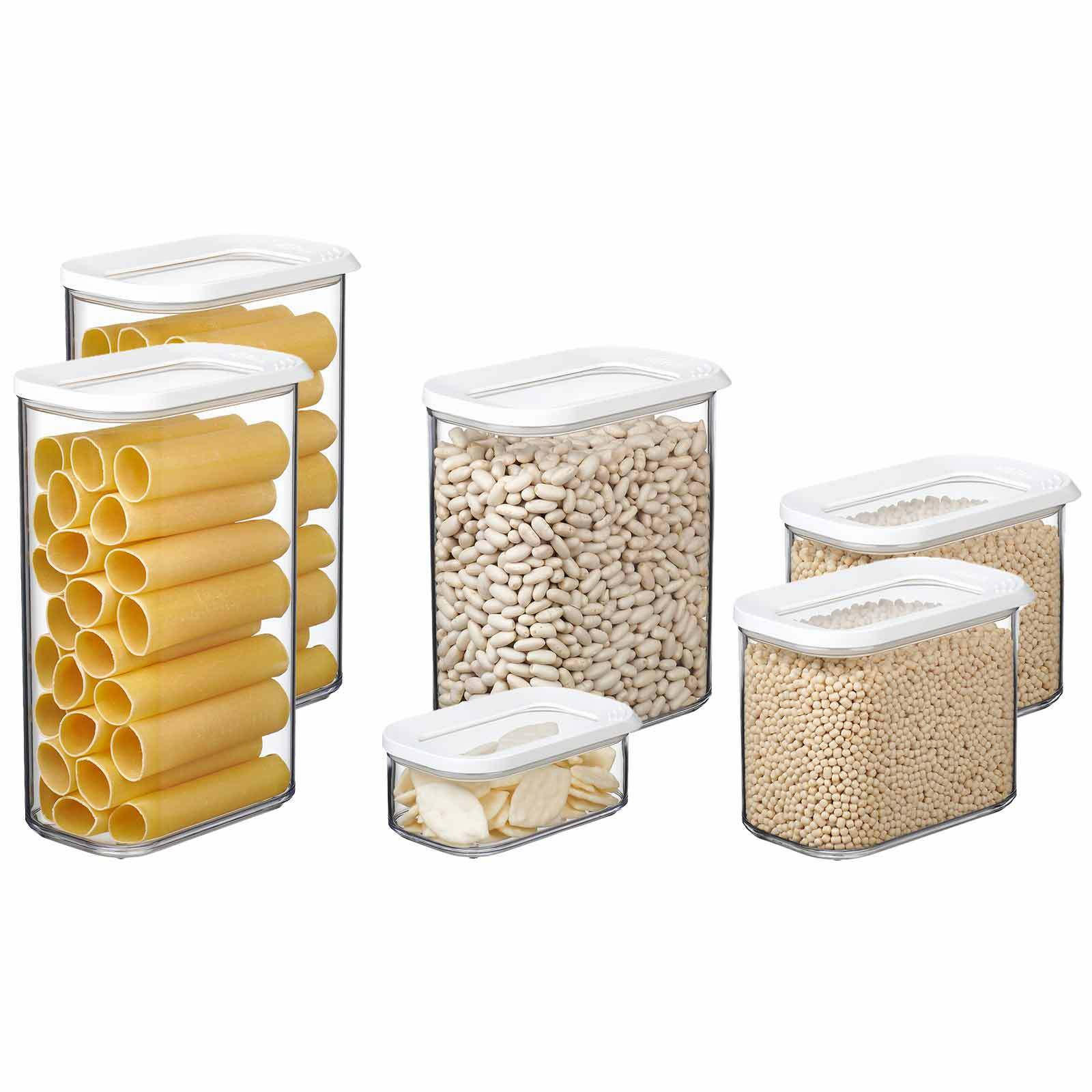 VORRATSDOSEN Modula weiß 6er Set - Weiß, Kunststoff (1/1/1cm) - Mepal