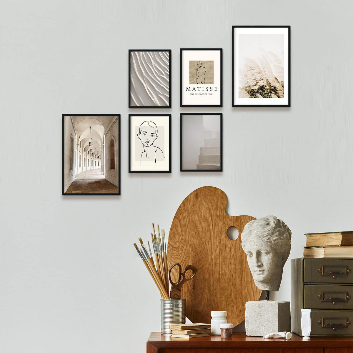 POSTER Set Mit 6 Matisse A3 & A4 Rahmenlos - Klar, Papier (29/3cm) - Nacnic