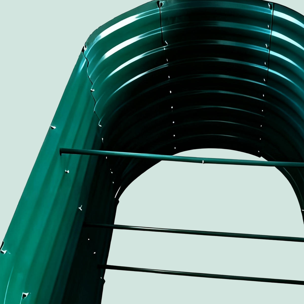 VYVÝŠENÝ - zelená, kov (200/80/100cm) - Relaxdays