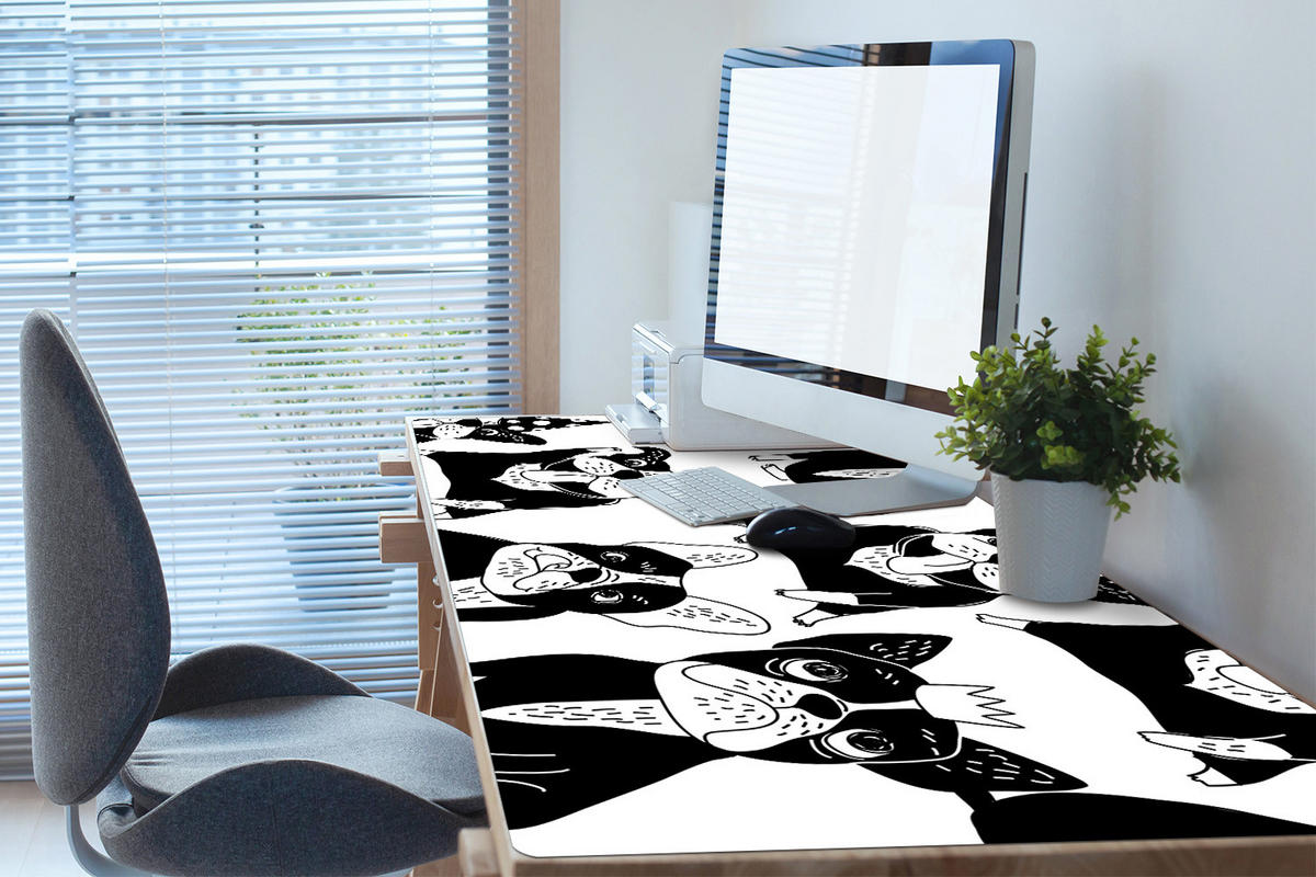 SCHREIBTISCHUNTERLAGE 100x50 cm Weiß - Weiß, Kunststoff (1.6/100/50cm) - ArtPrintCave