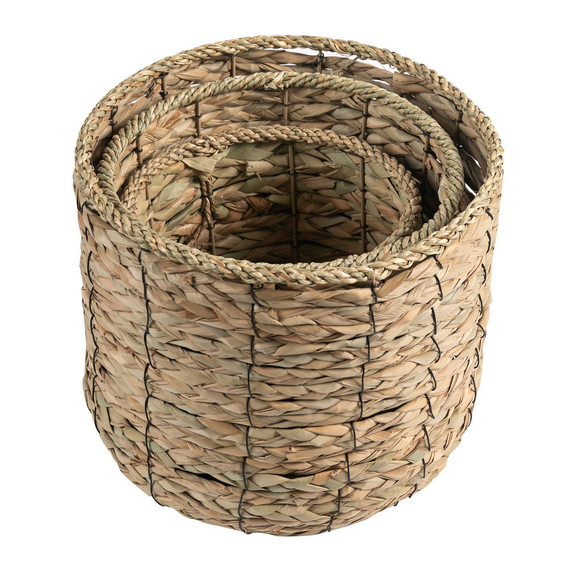 SEEGRASKÖRBE CEBU - Naturfarben, Naturmaterialen (30/25/30cm) - CARO-Möbel