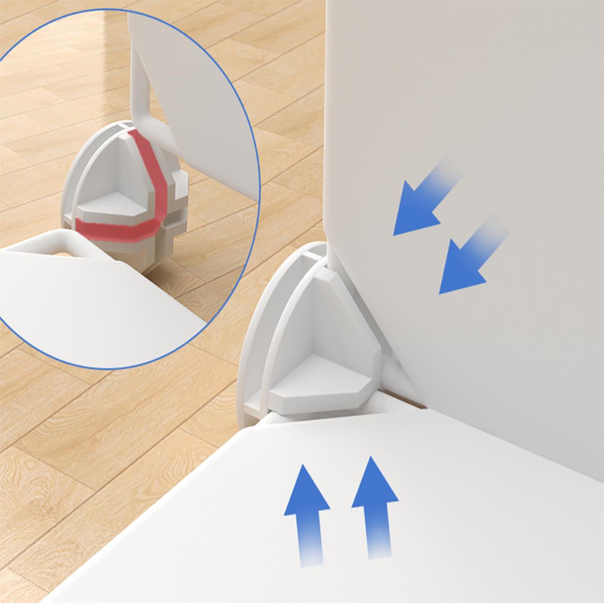 KLEIDERSCHRANK Weiß 147/39/37 cm - Weiß, Kunststoff (39/147/37cm) - MUVU