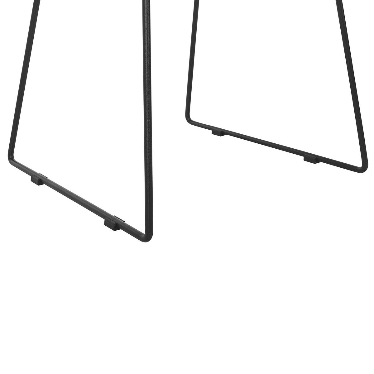 ÉTKEZŐSZÉK 2 darabos Szett Műanyag Fehér Sylva - fehér, műanyag/fém (58/85/54cm) - Beliani