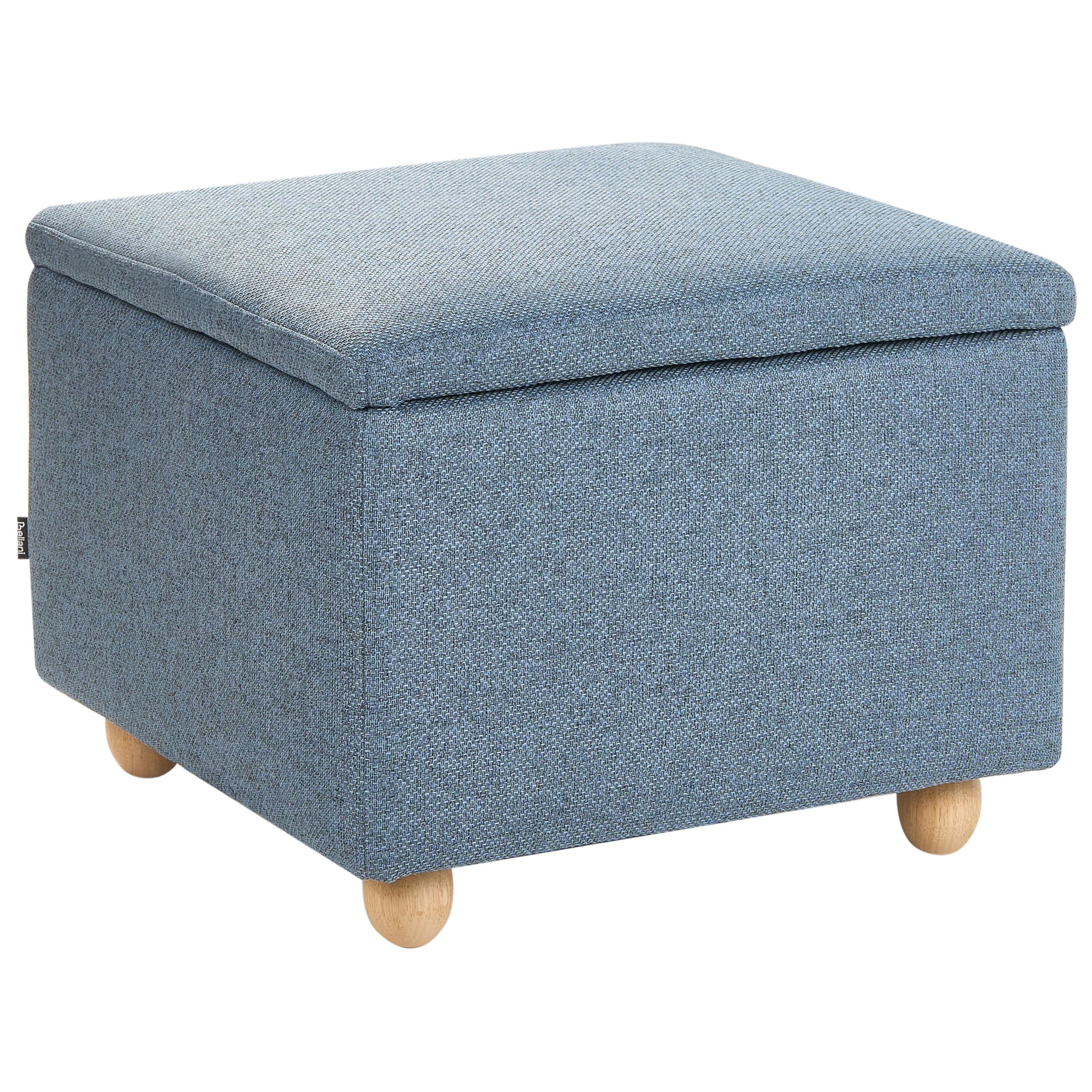 POUF mit Stauraum Stoff Blau Ferndale - Blau, Textil (60/46/60cm) - Beliani