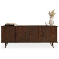 LOWBOARD TIVOLI nussbaum - Nussbaumfarben, Holz (153/61/45cm) - IDIMEX