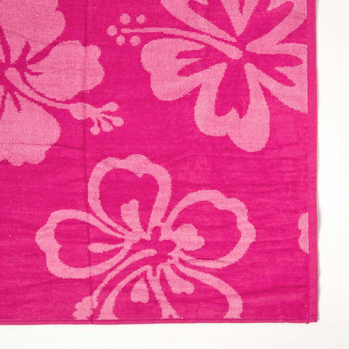 STRANDTUCH Blumen beere 70/150 cm - Beere, Textil (70/150cm) - Homescapes
