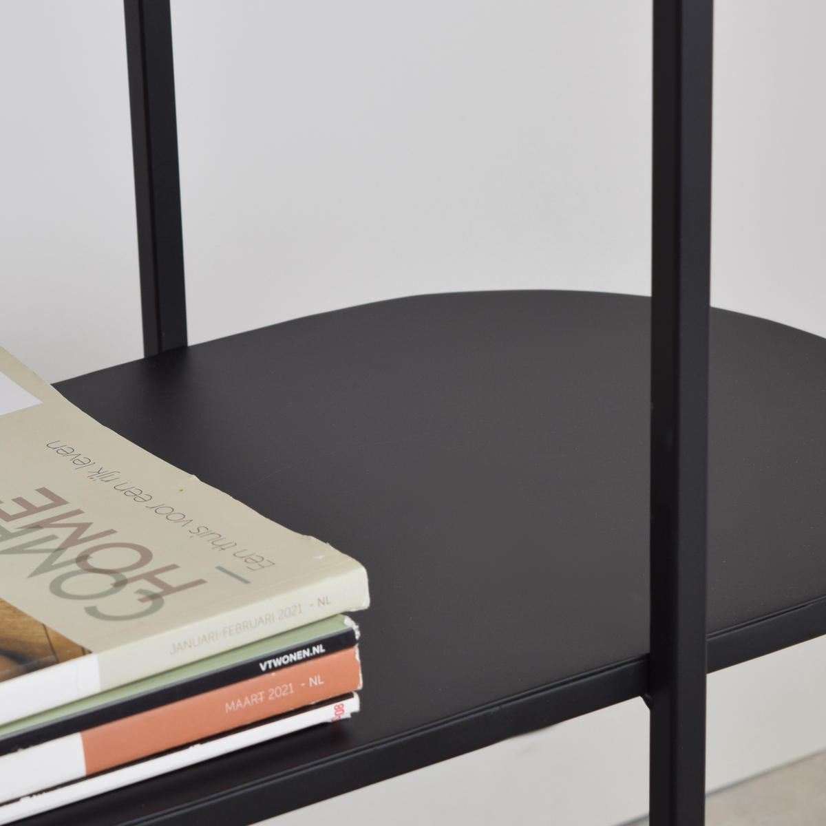 BEISTELLTISCH Britta Schwarz - Schwarz, Metall (30/70/77cm) - LOFT42