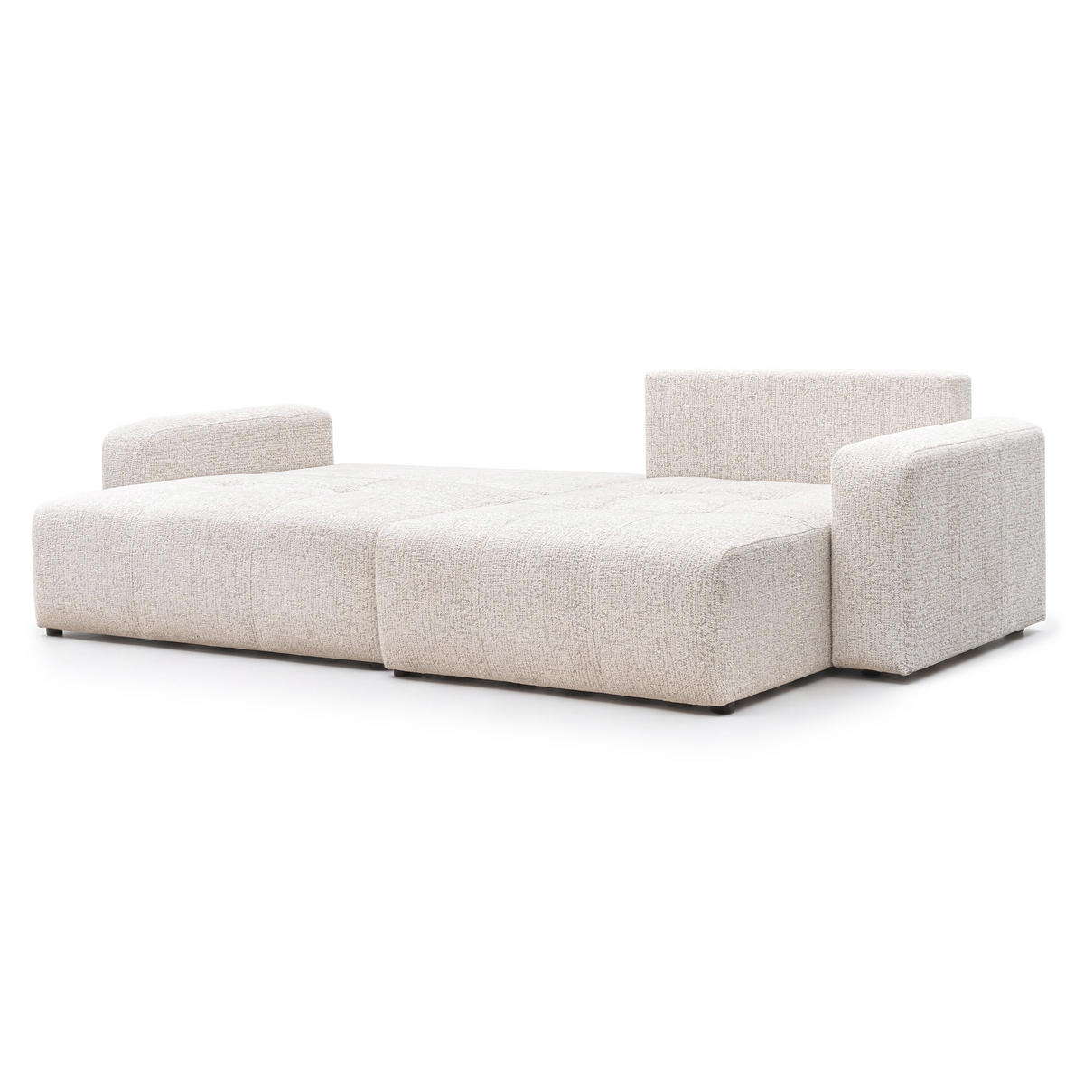 ECKSOFA PEDRO XL mit Schlaffunktion und Bettkasten Creme - Creme, Holz/Kunststoff (278/55/145cm) - Idohome