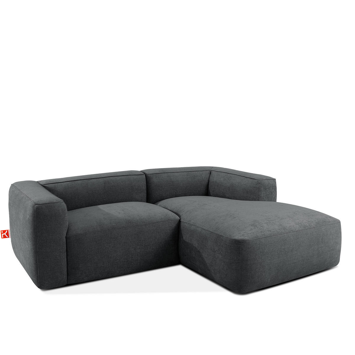 ECKSOFA RECHTS FUBBO, Anthrazit - Anthrazit, Holz/Holzwerkstoff (225/176cm) - KONSIMO®