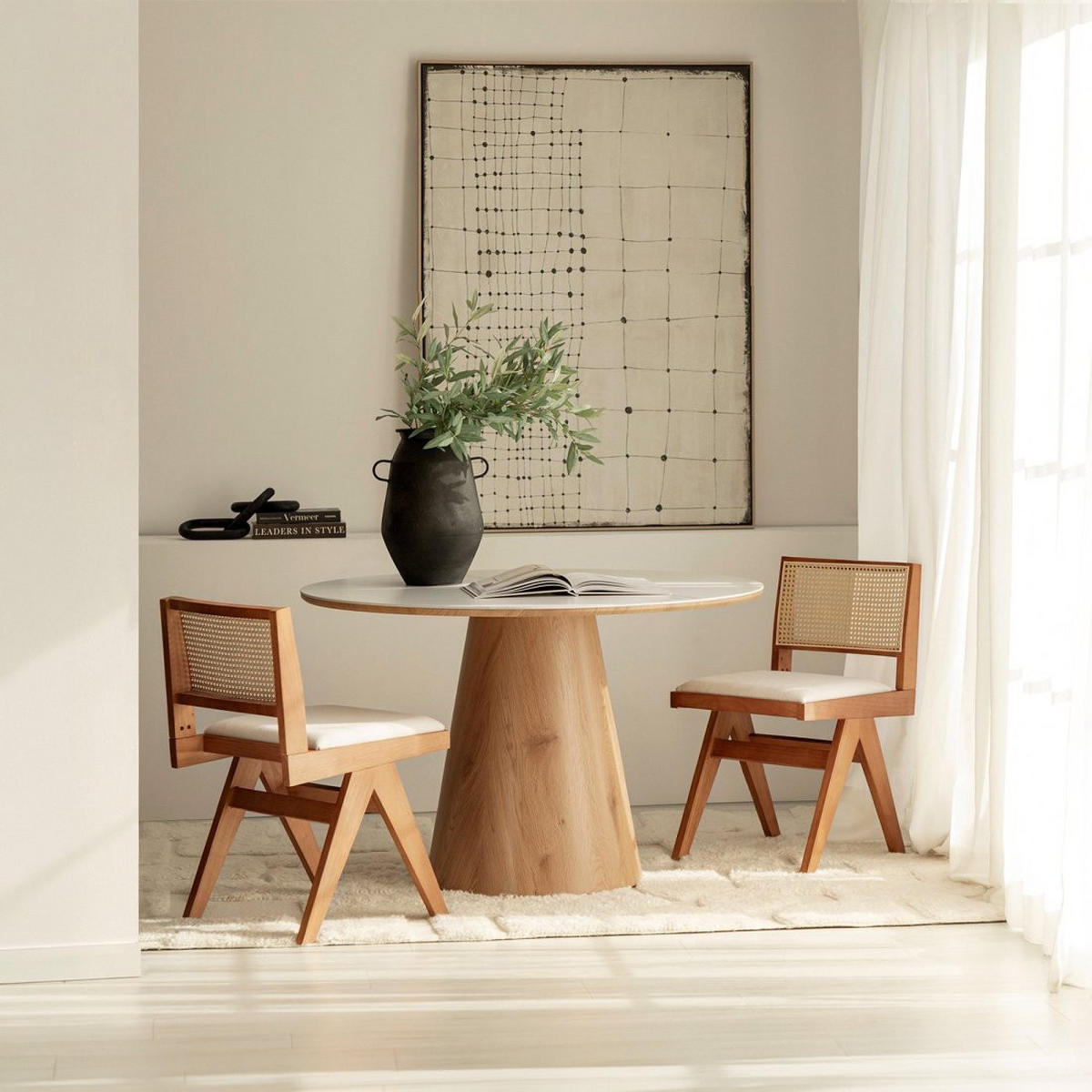 ESSZIMMERSTUHL Nelha Walnuss 45 cm x 82 cm 2er-Set - Walnussfarben, Textil (45/82/50cm) - Klast Home