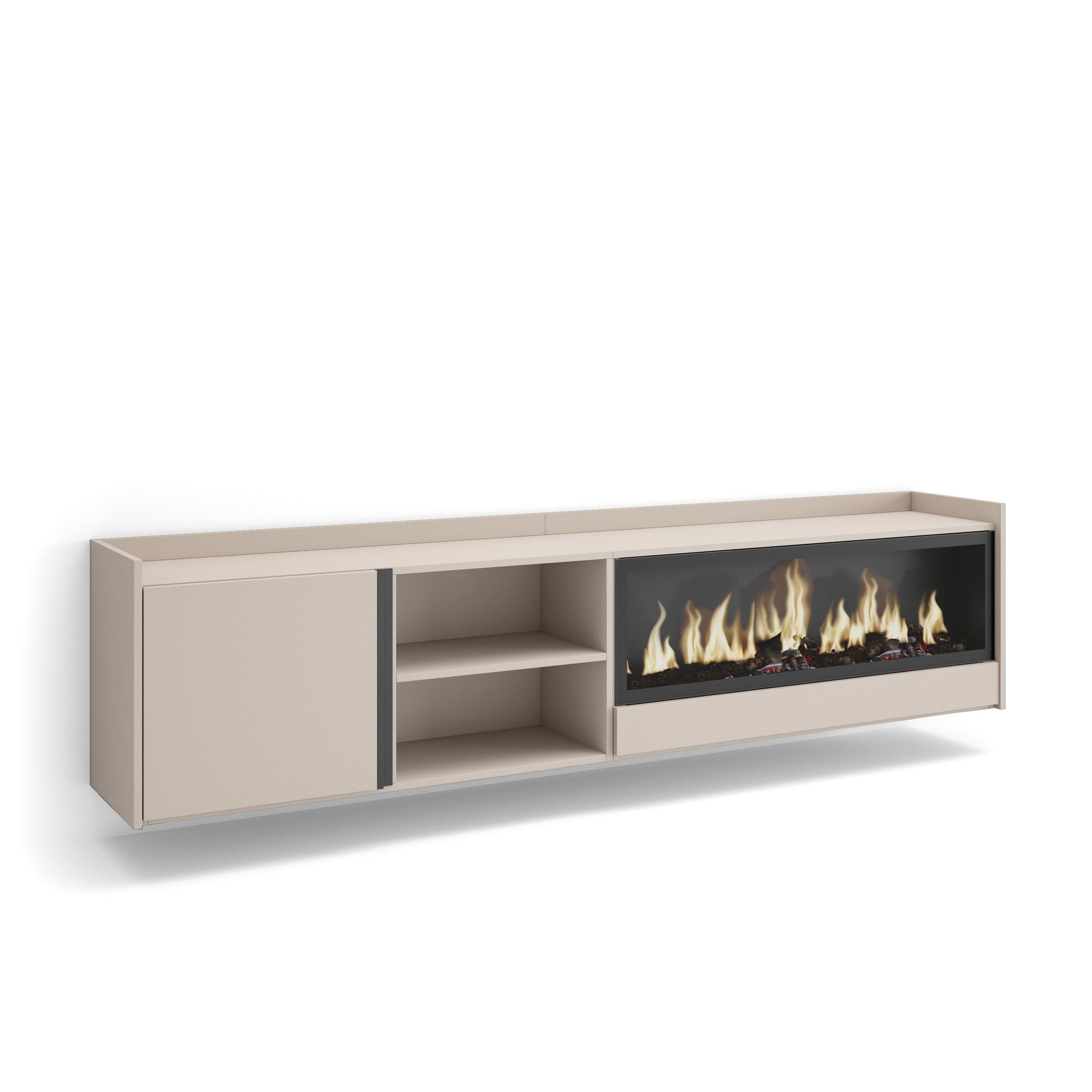 Skraut Home Lowboard, Beige 212x50x35 cm