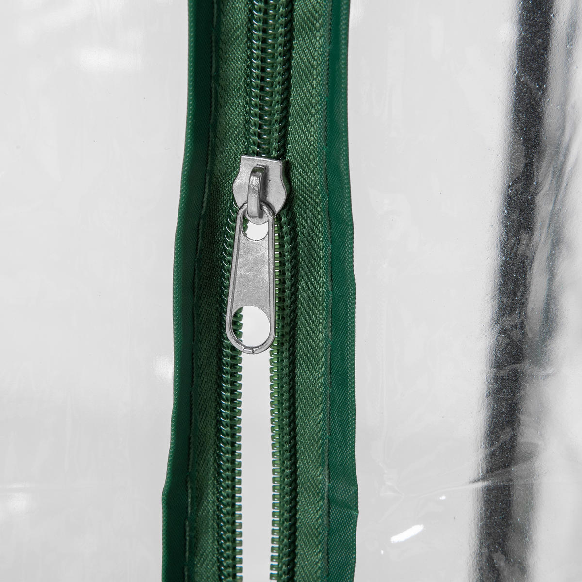 GEWÄCHSHAUS DE-11903 mit Reißverschlusstür & PE-Bache Weiß - Transparent, Metall (50/150/100cm) - ComfortXL