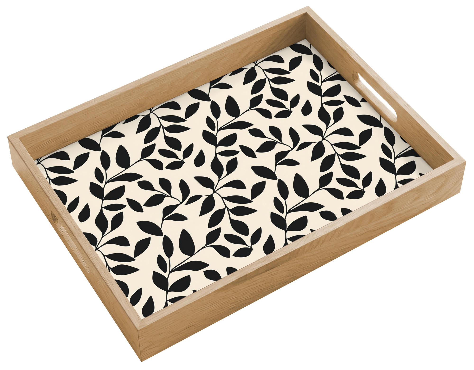 OnlyWow SERVÍROVACÍ PODNOS Elegantní - vzorované - černé - béžové 40x30 cm