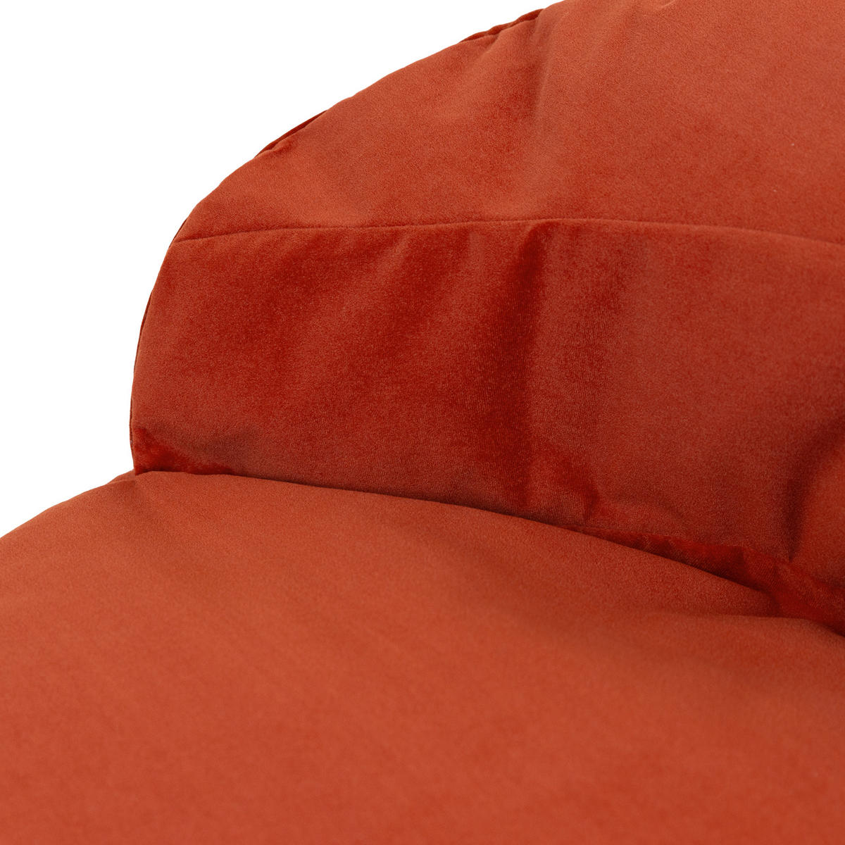 SITZSACK mit rundem Hocker Orb - Terracotta, Textil (86/61/86cm) - icon