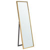 STEHSPIEGEL gold rechteckig 40/140 cm Torcy - Goldfarben, Kunststoff (40/140/3cm) - Beliani