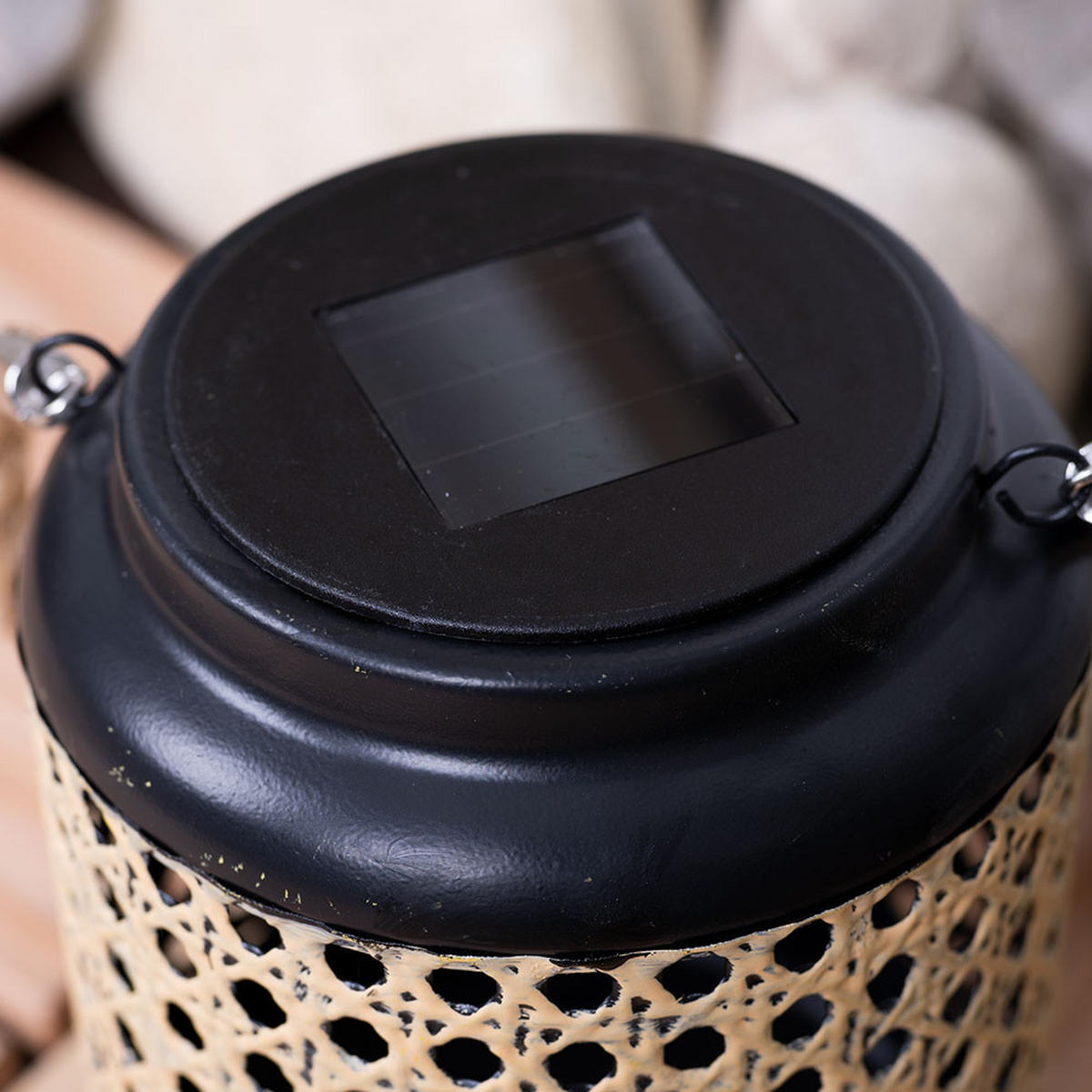 LED AUSSENLEUCHTE Bambusoptik Braun Hängend - Braun, Holz (12/12/30cm) - Globo Lighting