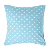 KISSENHÜLLE Sterne 60/60 cm, 100% Baumwolle - Blau, Textil (60/60cm) - Homescapes