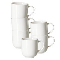 HENKELBECHER Volos weiß 400 ml 6er Set - Weiß, Keramik (0.4L) - Ritzenhoff Breker