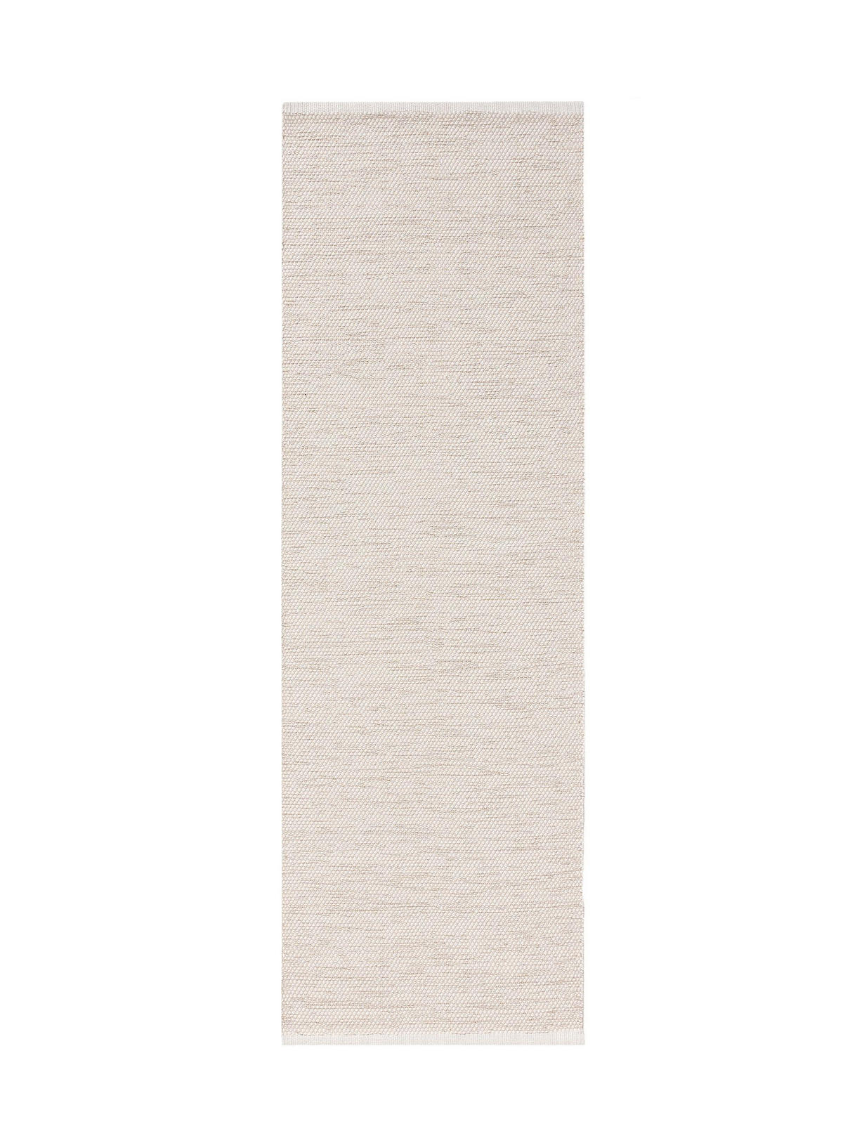 BAUMWOLLLÄUFER Ron handgewebt 80x250 cm - Creme, Naturmaterialien/Textil (80/250cm) - benuta