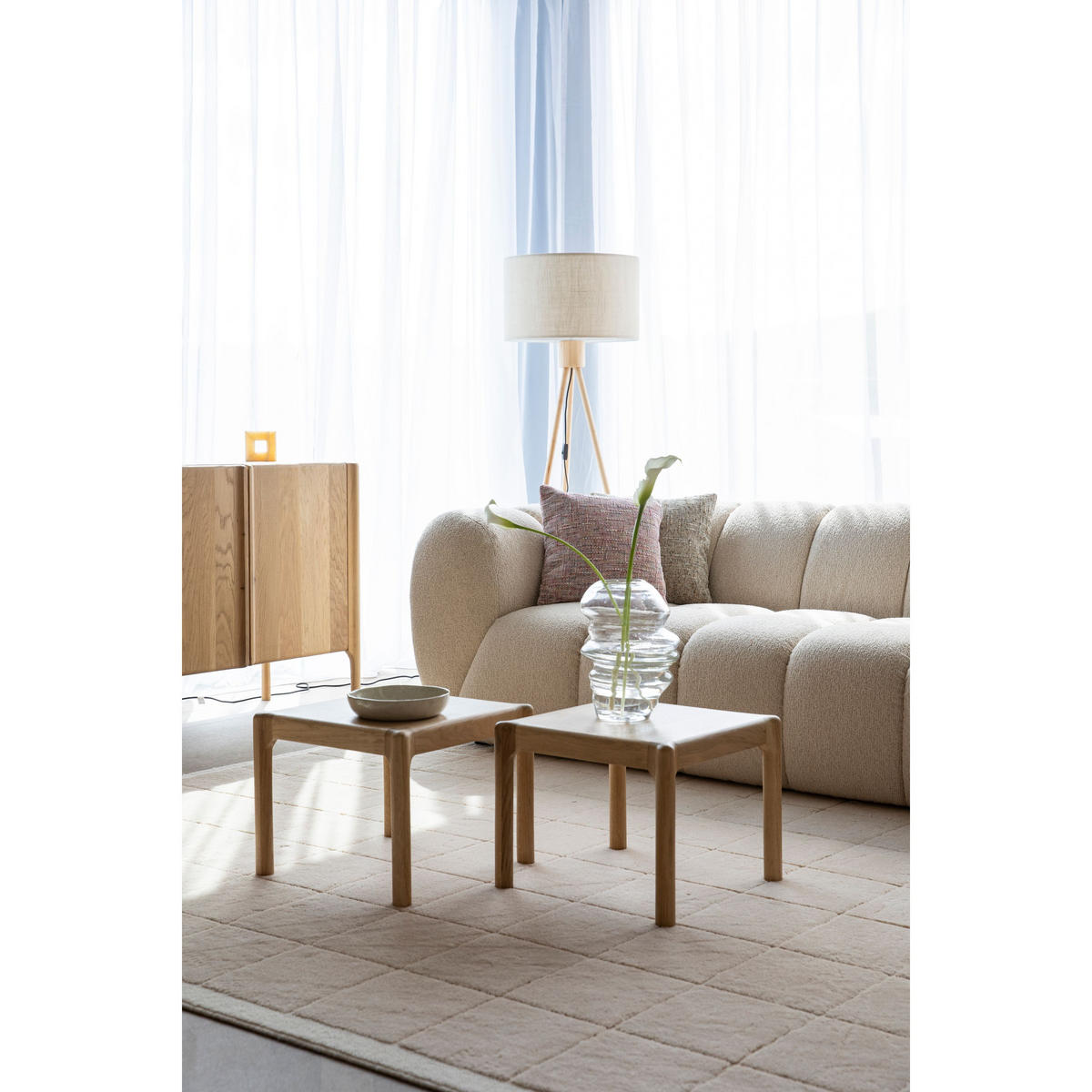 SOFA 3-SITZER Melt Beige - Beige, Textil (241/68/104cm) - Zuiver