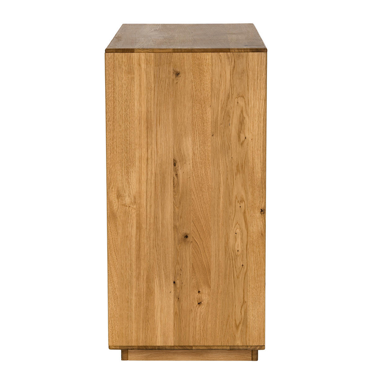 MASSIVE KOMMODE - Wildeiche - Braun, Holz (99/89/44cm) - home24