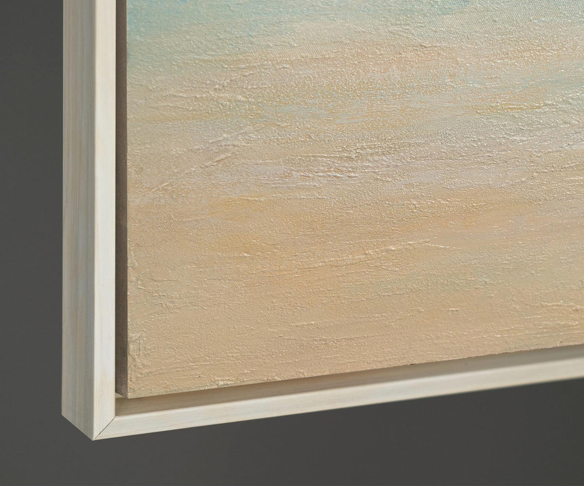 GEMÄLDE Leichtigkeit des Seins Schattenfugenrahmen Beige 140x100 cm - Beige, Holz (140/100cm) - YS-art gallery