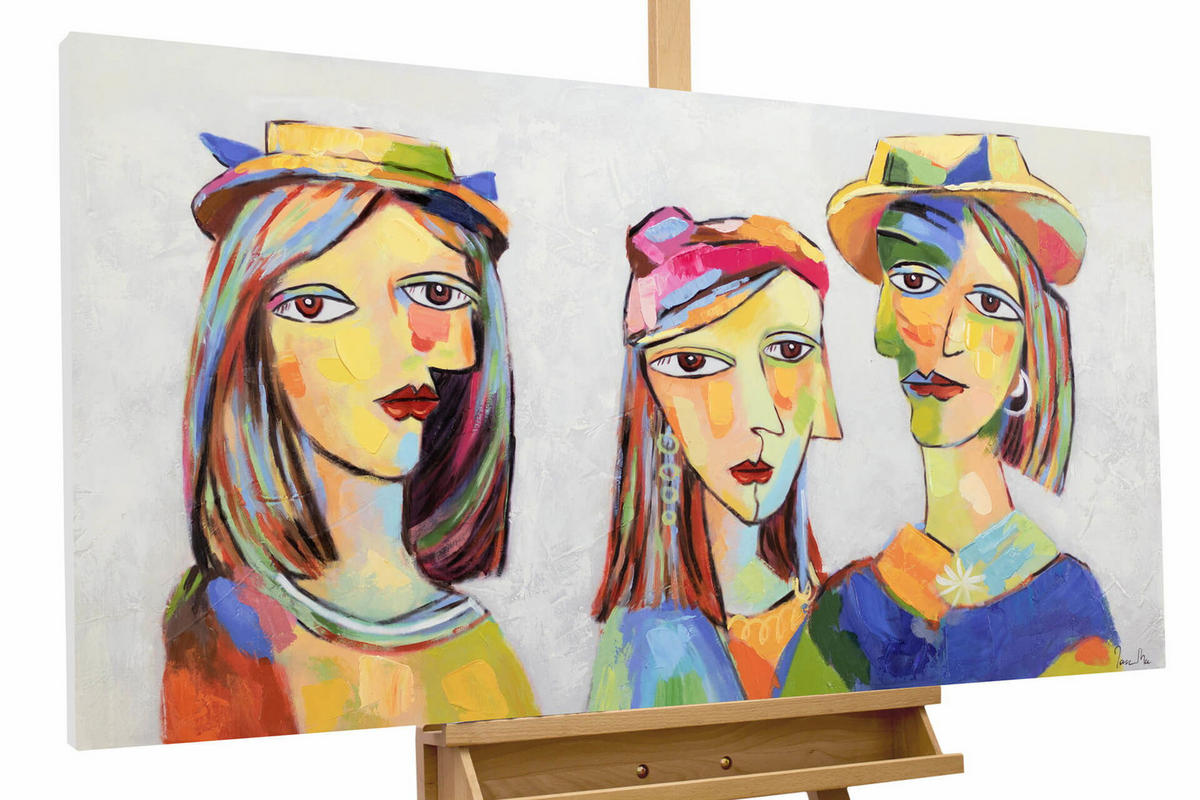 ACRYLBILD HANDGEMALT 120/60 cm - Multicolor, Holz/Textil (120/60cm) - KUNSTLOFT