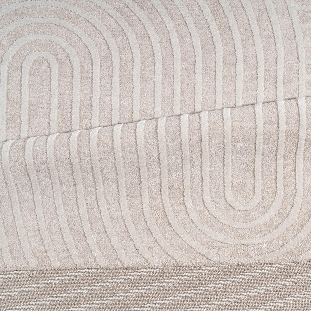 KURZFLORTEPPICH 80/150 cm Santorini 613 - Creme, Kunststoff (80/150cm) - Paco Home