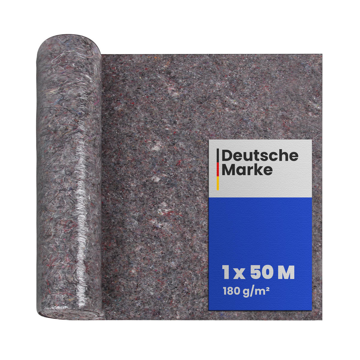 MALERVLIES 1 x 50m rutschhemmend und reißfest - Grau, Textil - Bestlivings