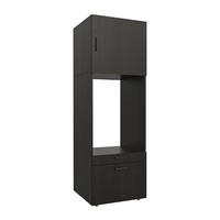 WASCHMASCHINENSCHRANK Serie 2 67cm Breit, 205cm Hoch - Schwarz, Holzwerkstoff (67/205/67cm)