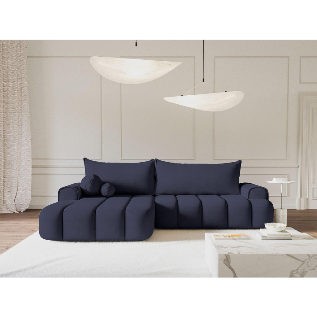 Thumbnail - Selsey Ecksofa, Dunkelblau, Textil, 3-Sitzer, Ottomane links,L-Form, 275x168 cm, Wohnzimmer, Sofas & Couches, Wohnlandsc...