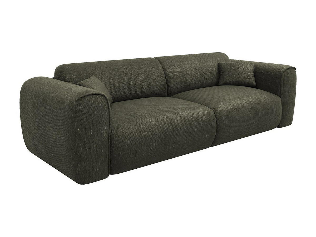 SCHLAFSOFA - 4 Personen - Stoff - Khaki - - Schlammfarben, Textil (236/73/100cm) - Vente-Unique