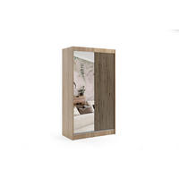 KLEIDERSCHRANK VILAN mit Spiegel - 120 cm - Sonoma Eiche|Eiche Wotan - Eiche Wotan/Sonoma Eiche, Holzwerkstoff (120/215/61cm) - ALTDECOR