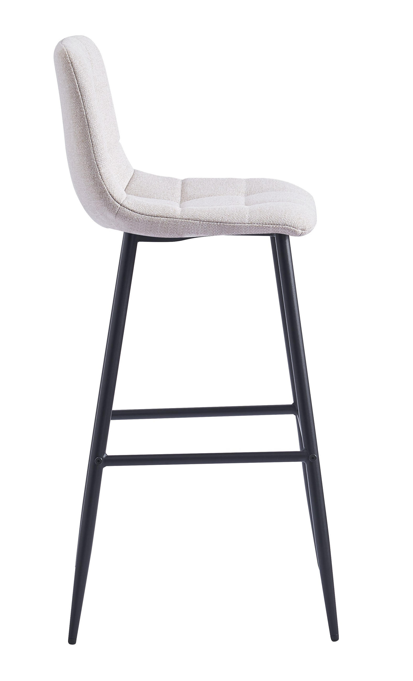BARHOCKER 2er-Set Metall Beige - Beige, Metall (46.5/102/46.5cm) - Nordlys