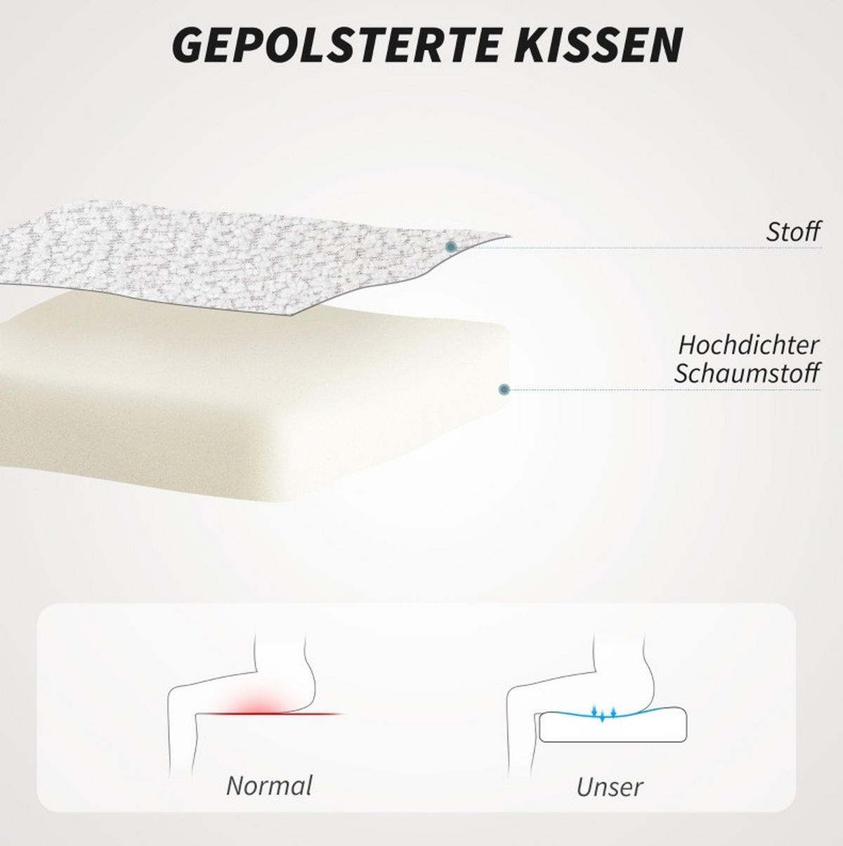 BÜROSTUHL höhenverstellbar 65 x 59 x 75-85 cm Cream White - Weiß, Kunststoff (59/85/65cm) - Meubliv