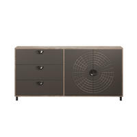 SIDEBOARD mit 2 türen und 3 schubladen - fusion 176/42/86 cm - Eschefarben, Holzwerkstoff (42/86/9cm) - Calicosy