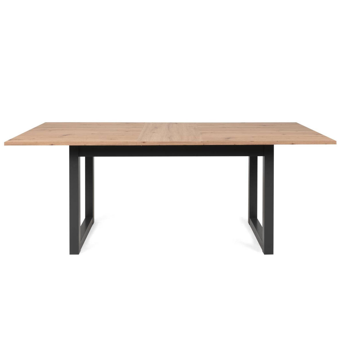 ESSTISCH in Holzwerkstoff 160-200/90/75 cm ausiehbar - Schwarz/Braun, Holz (90/160/75cm) - Homestyle4u