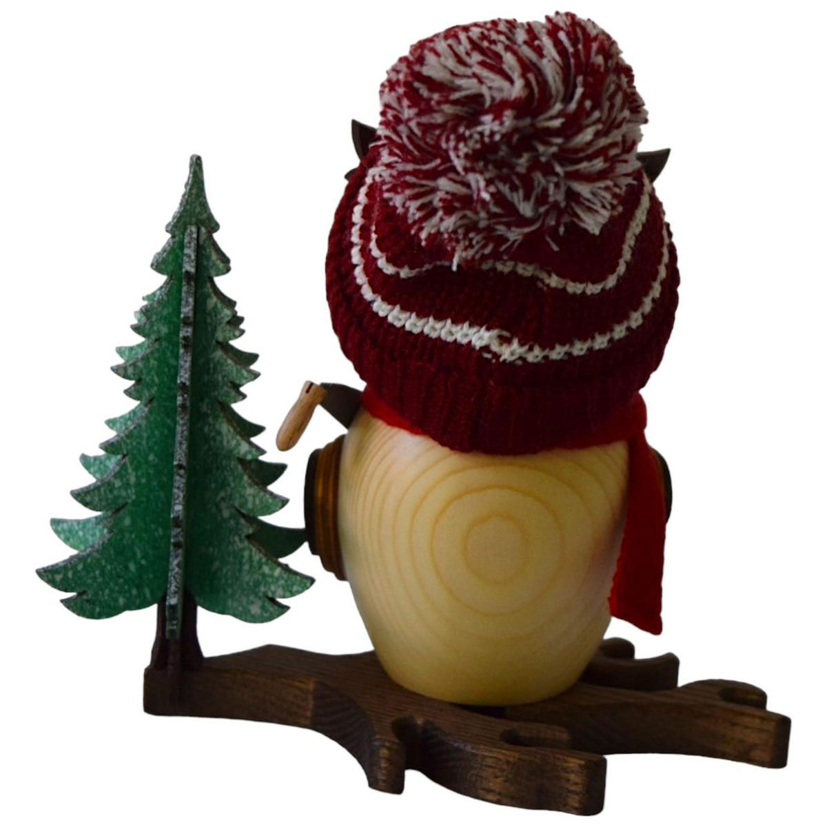 RAUCHFIGUR Eule Waldarbeiter 15 cm - Multicolor, Holz (10/15/10cm)