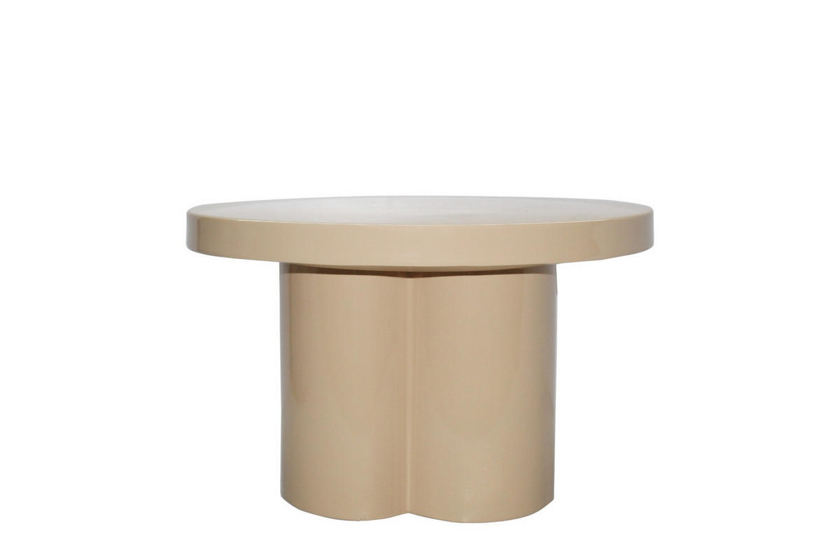 COUCHTISCH Noa Beige 56.5 /56.5 /35.5 cm - Beige, Metall (56.5/56.5/35.5cm) - Livingfurn