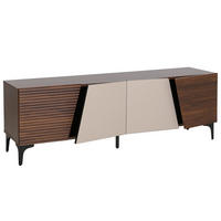 TV-RACK Walnuss Dekor - Walnussfarben, Holz (160/55/42cm) - MCW