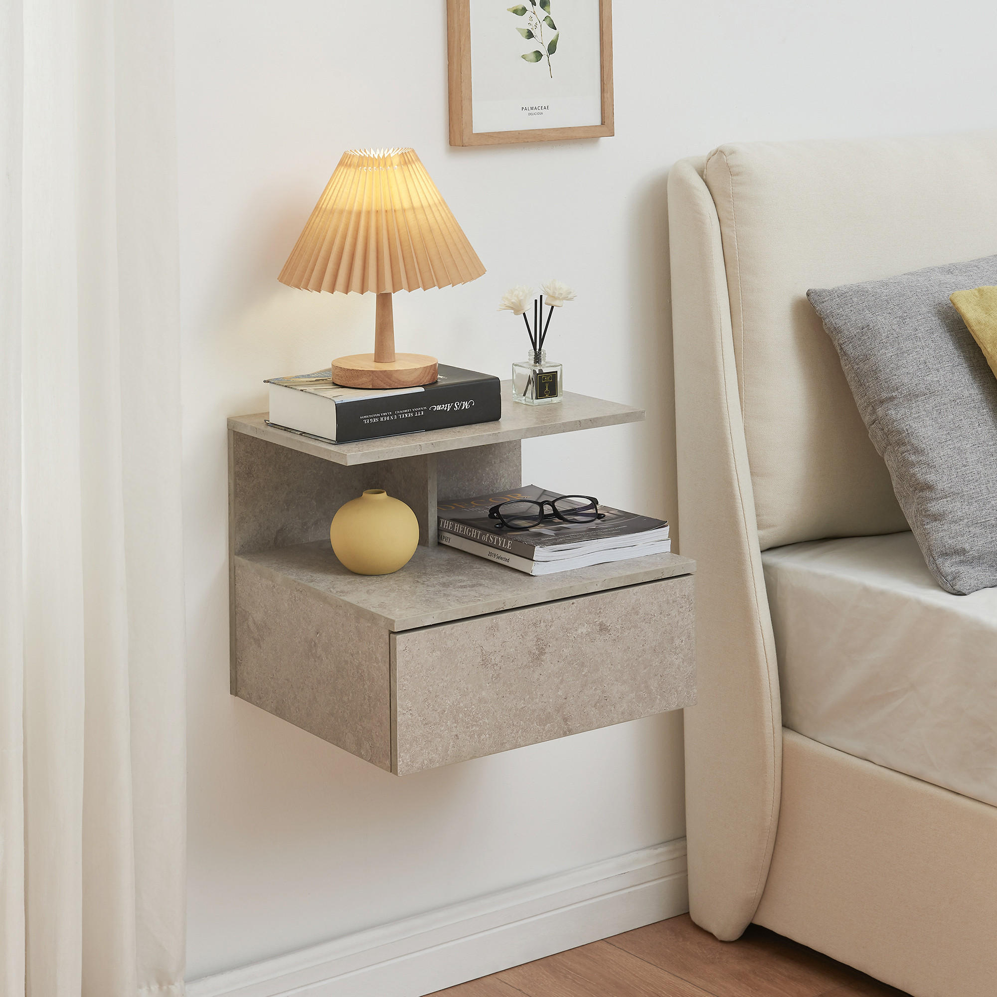 WANDSCHRANK Amberg - Graubraun, Holzwerkstoff (40/31/35cm) - [en.casa]