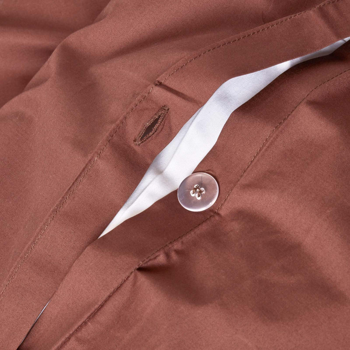 BETTWÄSCHE Perkal Fadendichte 200 - Braun, Textil (240/220cm) - Homescapes