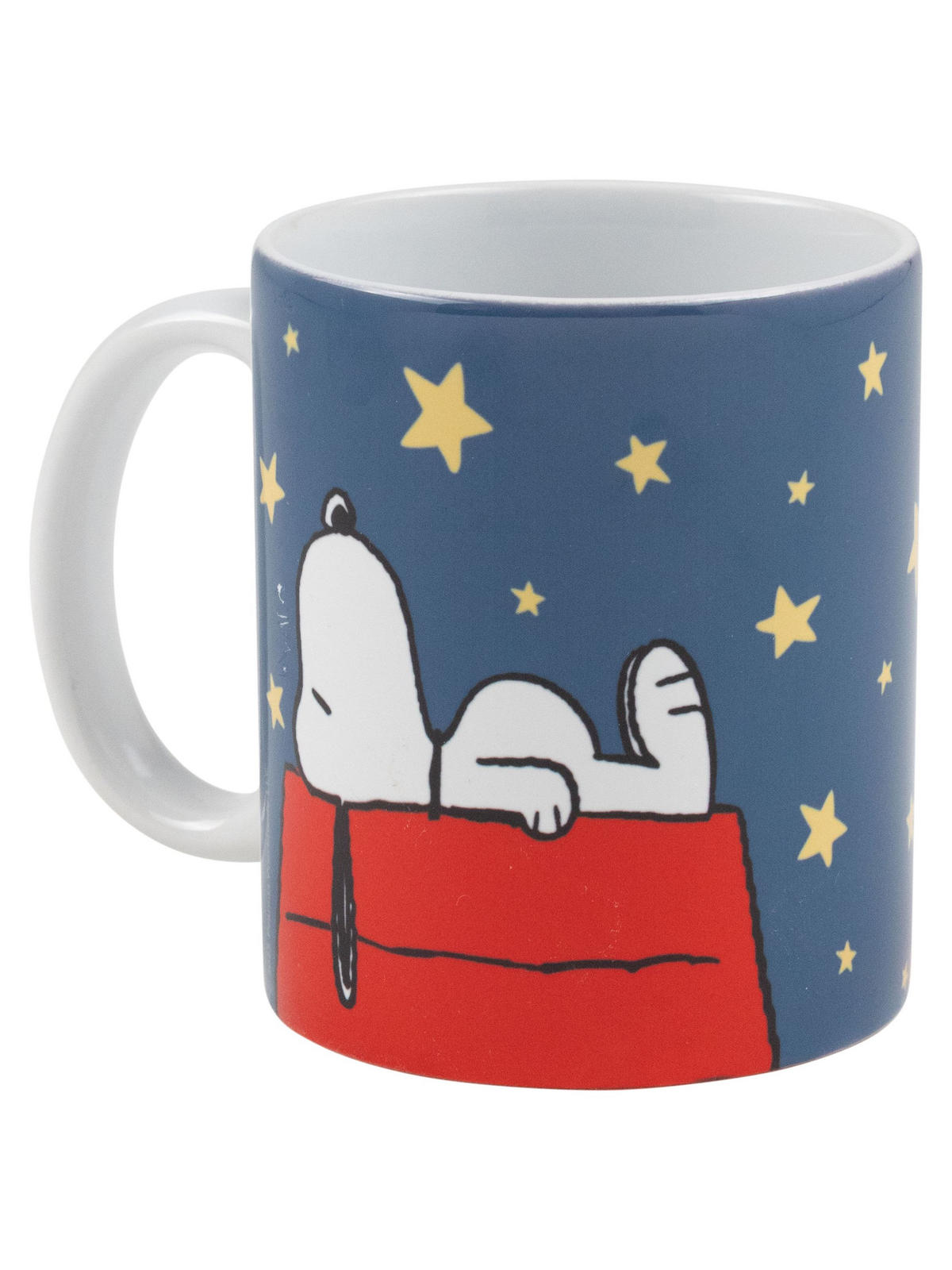 KAFFEEBECHER The Peanuts Snoopy Mond & Sterne Weiß 320 ml - Weiß, Keramik (0.32L) - United Labels