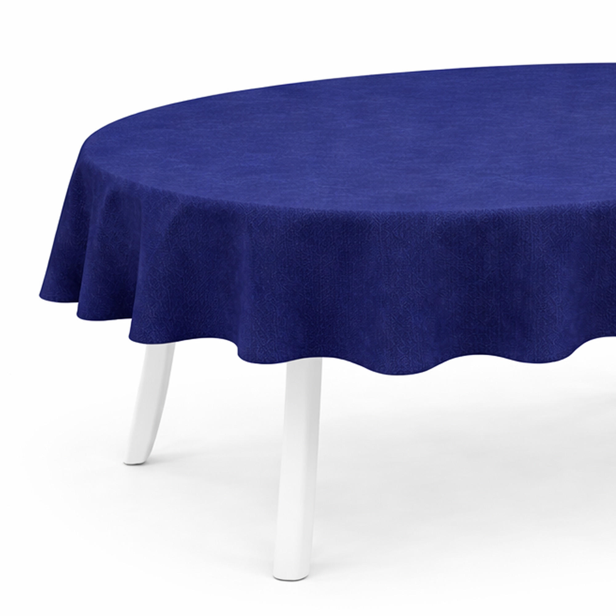 TISCHDECKE Garten Weichschaum 140x180cm - Navy - Dunkelblau, Kunststoff (180/140cm) - Bestlivings