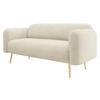 SOFA Nami 2 - Beige/Goldfarben, Holz/Textil (174/75/71cm) - MIRJAN24