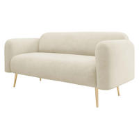 SOFA Nami 2 - Beige/Goldfarben, Holz/Textil (174/75/71cm) - MIRJAN24