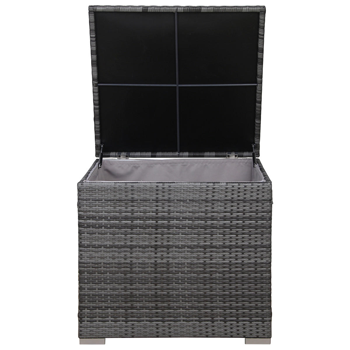 KISSENBOX LUGANO/CALIFORNIA - Grau, Kunststoff (75/64/75cm) - SVITA