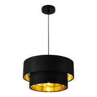 HÄNGELEUCHTE Lopar - Schwarz, Metall (40/40/149cm) - lux.pro