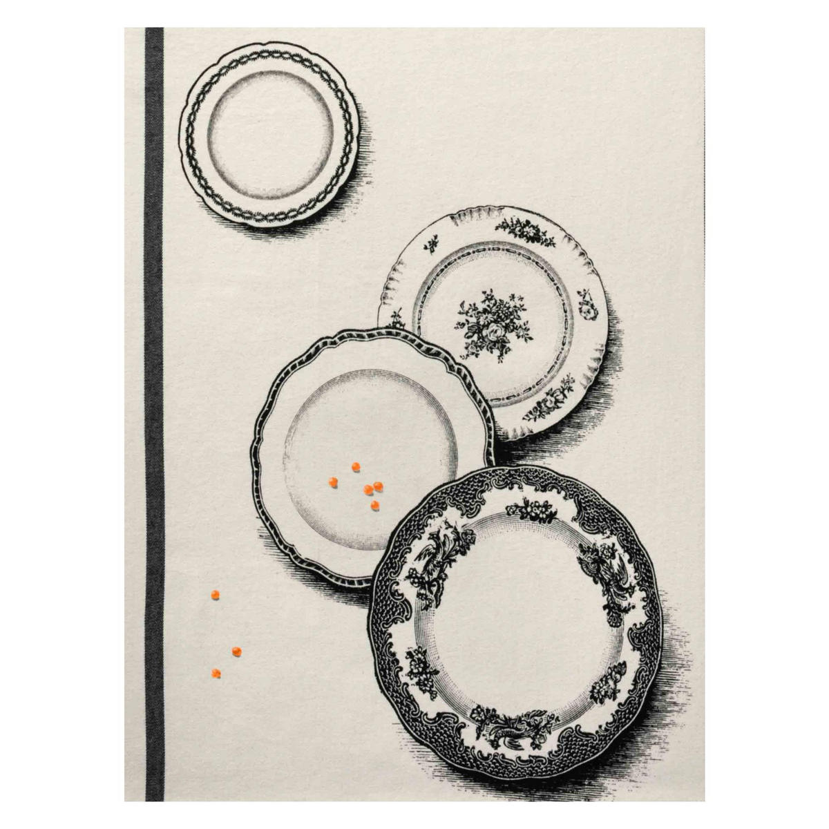 KÜCHENTUCH Arlette ekrü 50 x 70 cm - Weiß, Textil (70/50cm)