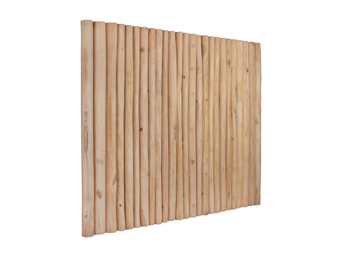 BETTKOPFTEIL - Teakholz - 170 cm - Holzfarben - LITTORAL II - Naturfarben, Holz (170/125/8cm) - Vente-Unique
